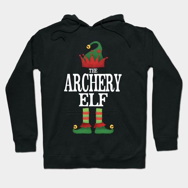 Archery Elf Matching Family Group Christmas Party Pajamas Hoodie by uglygiftideas